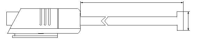 Typ K, Kl. 2 -100...+1100°C 300 x 6,0 mm Ø Auflage