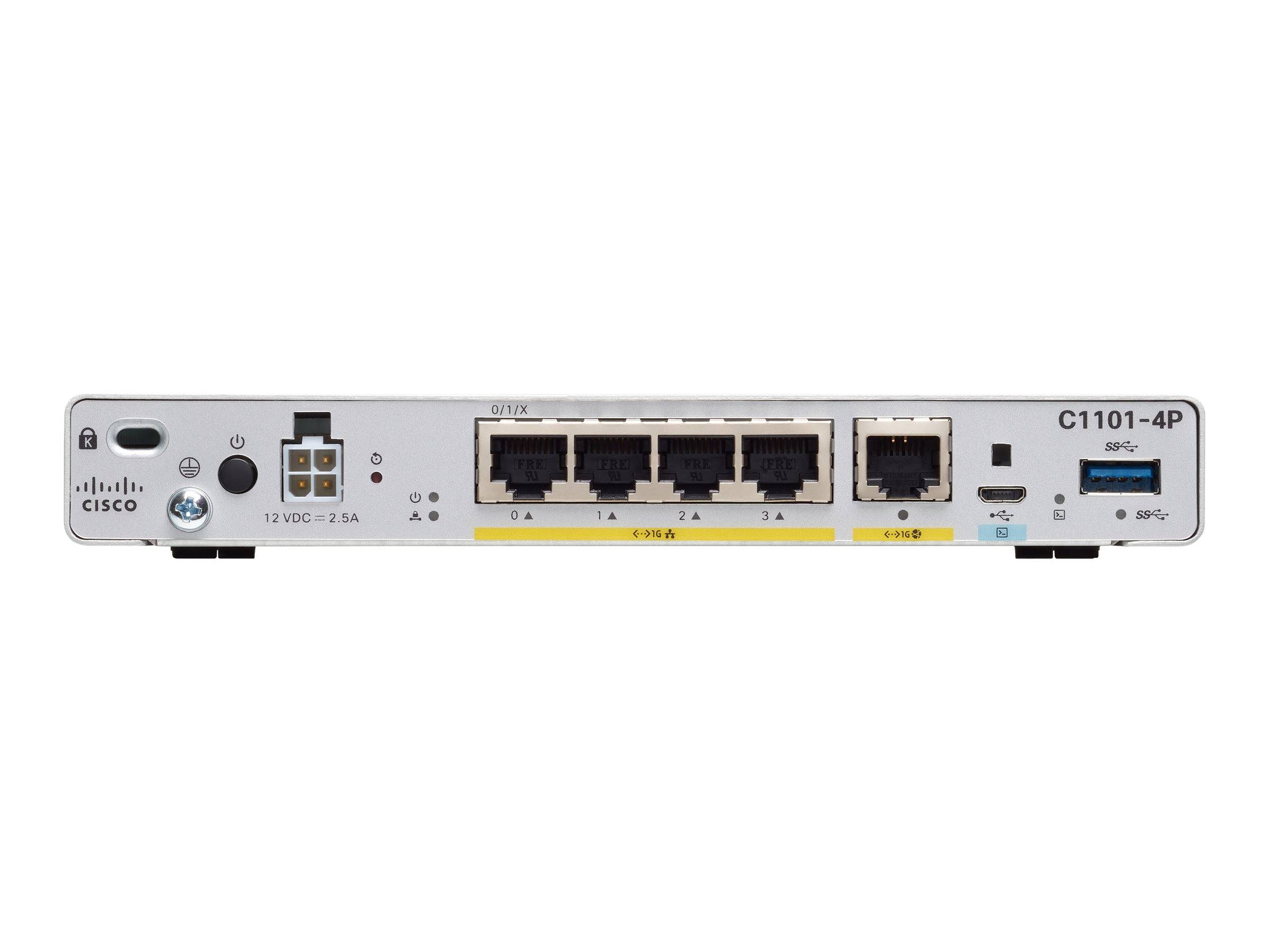 Cisco Integrated Services Router 1101 - Router 4-Port-Switch