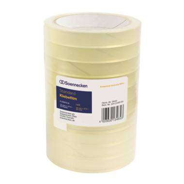 Soennecken Klebefilm 5845 15mmx66m transparent 10 St./Pack. - Artikel: 164225100
