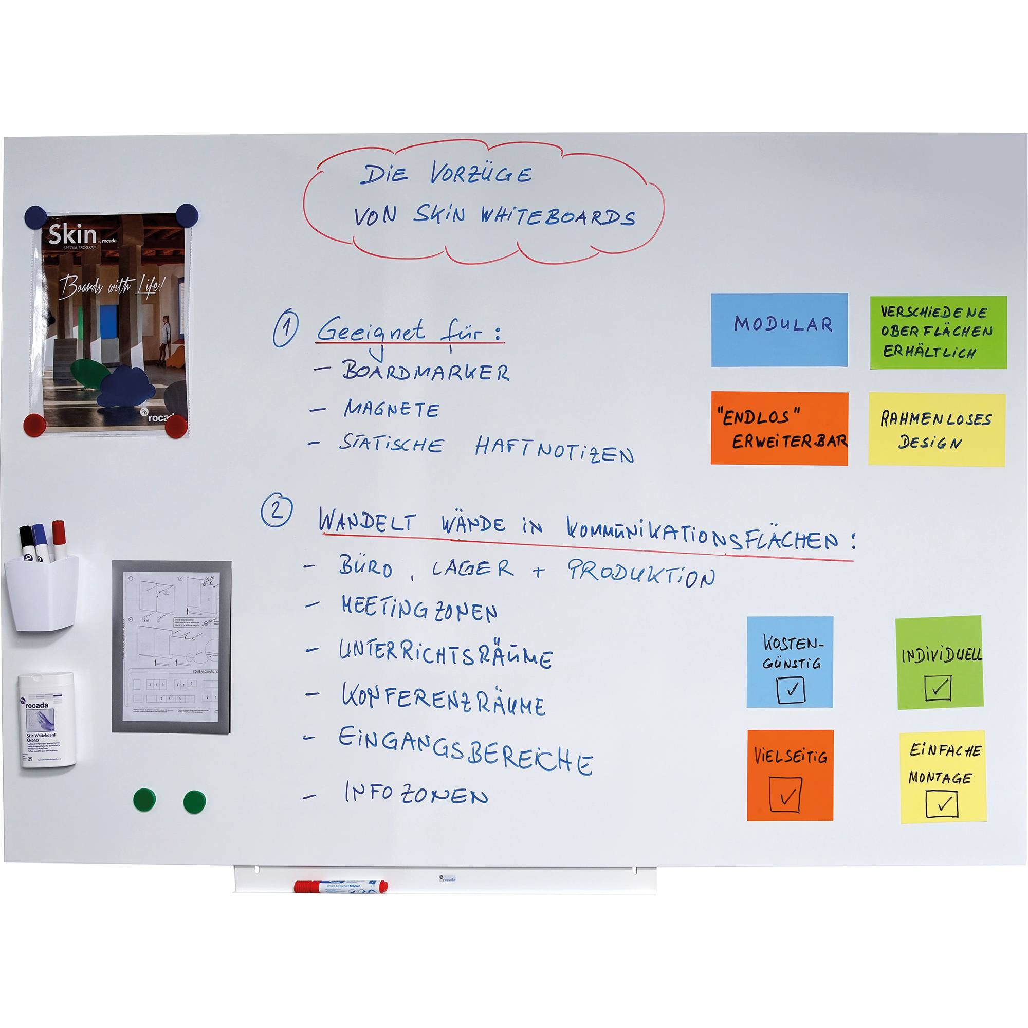 rocada Whiteboard Skin Pro RD 6520 75x115cm
