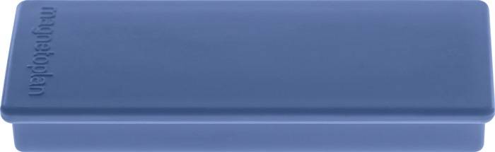 Eine glatte, blaue rechteckige Oberfläche mit einer dezenten horizontalen Linie nahe dem unteren Rand.