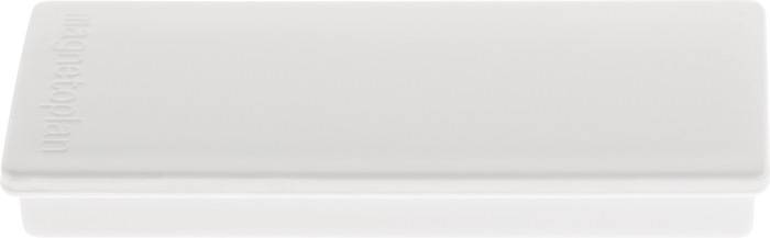 Rechteckmagnet B55xT22xS8mm weiß MAGNETOPLAN