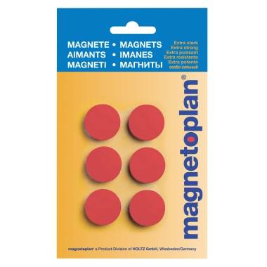 magnetoplan Magnet Discofix Hobby 16645606 25mm rt 6 St./Pack