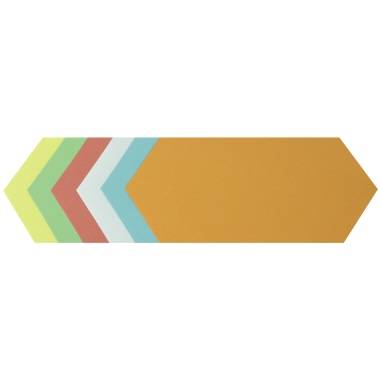 Soennecken Moderationskarte Rhombus 4881 9,5x20,5cm sort. 250 St./Pack. - Artikel: 154227499