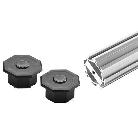 Achtkant-Säule, Größe 2000 mm, Inhalt Bodengleiter