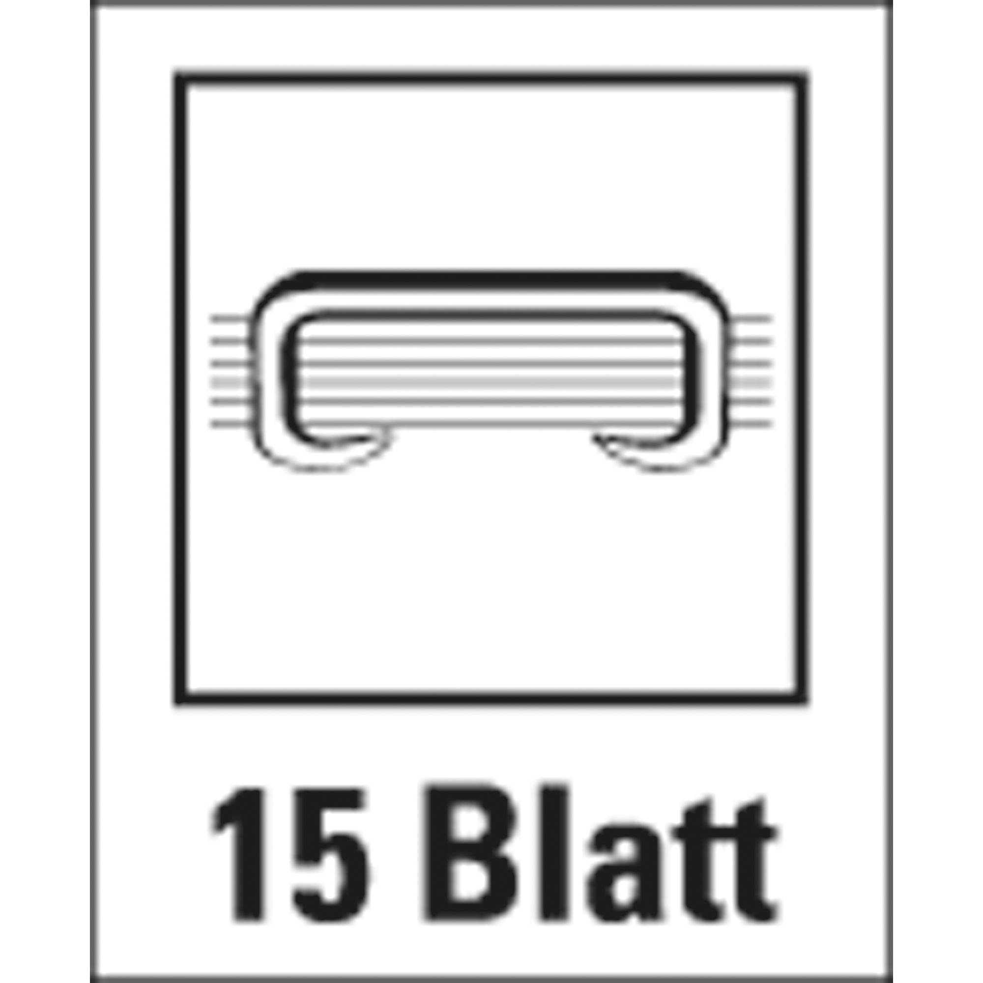 Soennecken Heftgerät 3156 bis 15Blatt Metall 24/6 schwarz