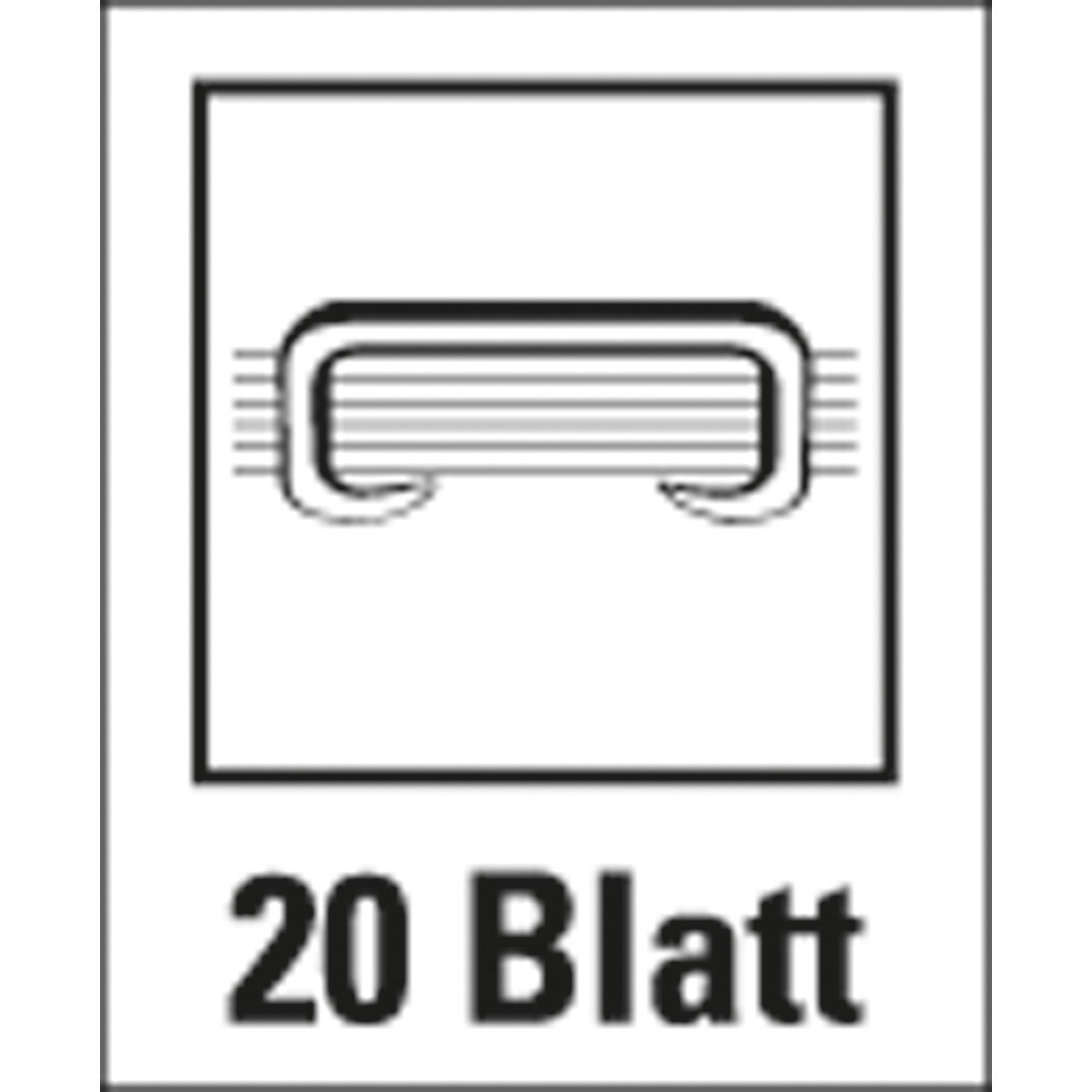 Soennecken Heftgerät 3157 bis 20Blatt Metall 24/6 26/6 blau