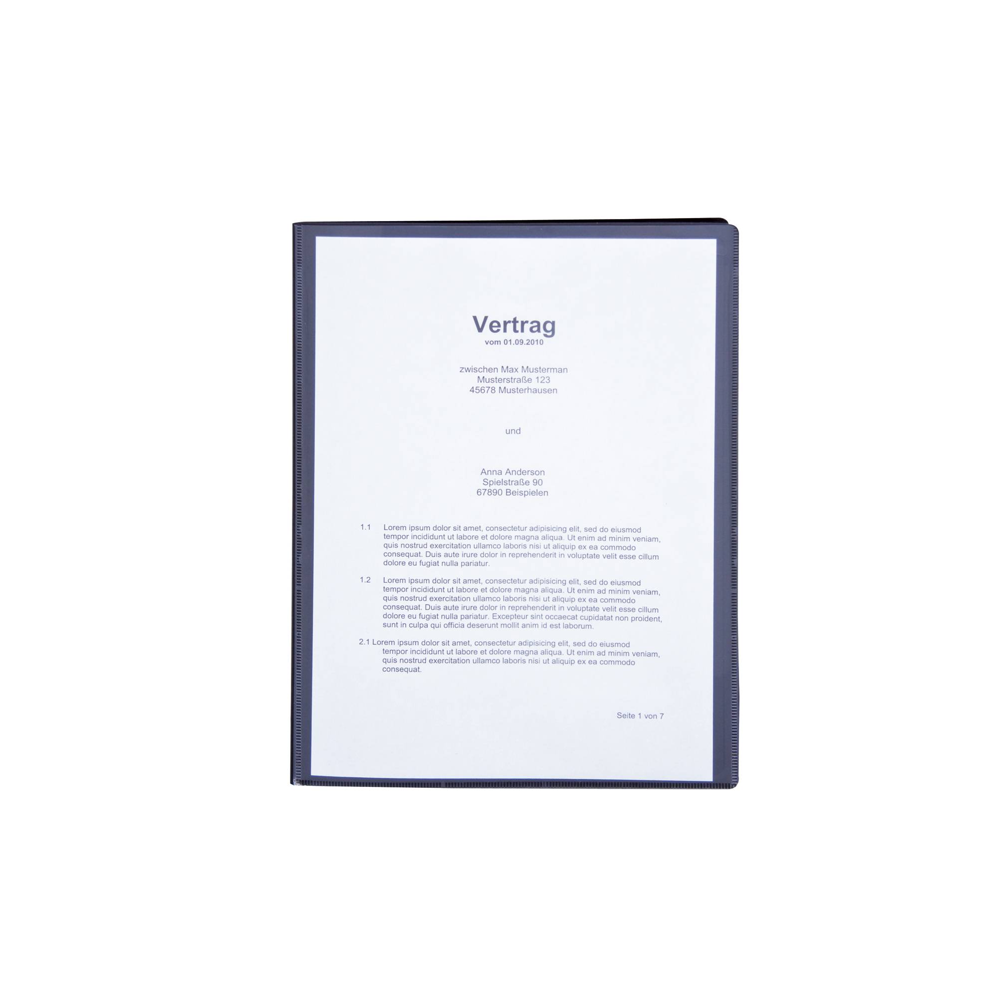 Sichtbuch DIN A4 30Hüllen Polypropylen schwarz