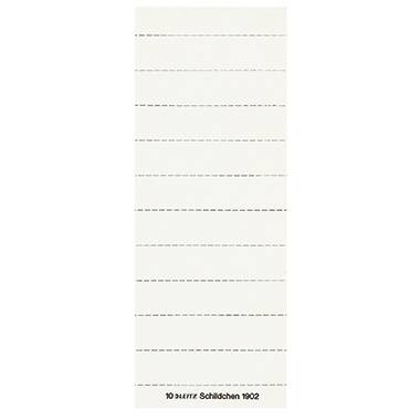 Leitz Beschriftungsschild 19020001 blanko 3zeilig weiß 100 St./Pack.