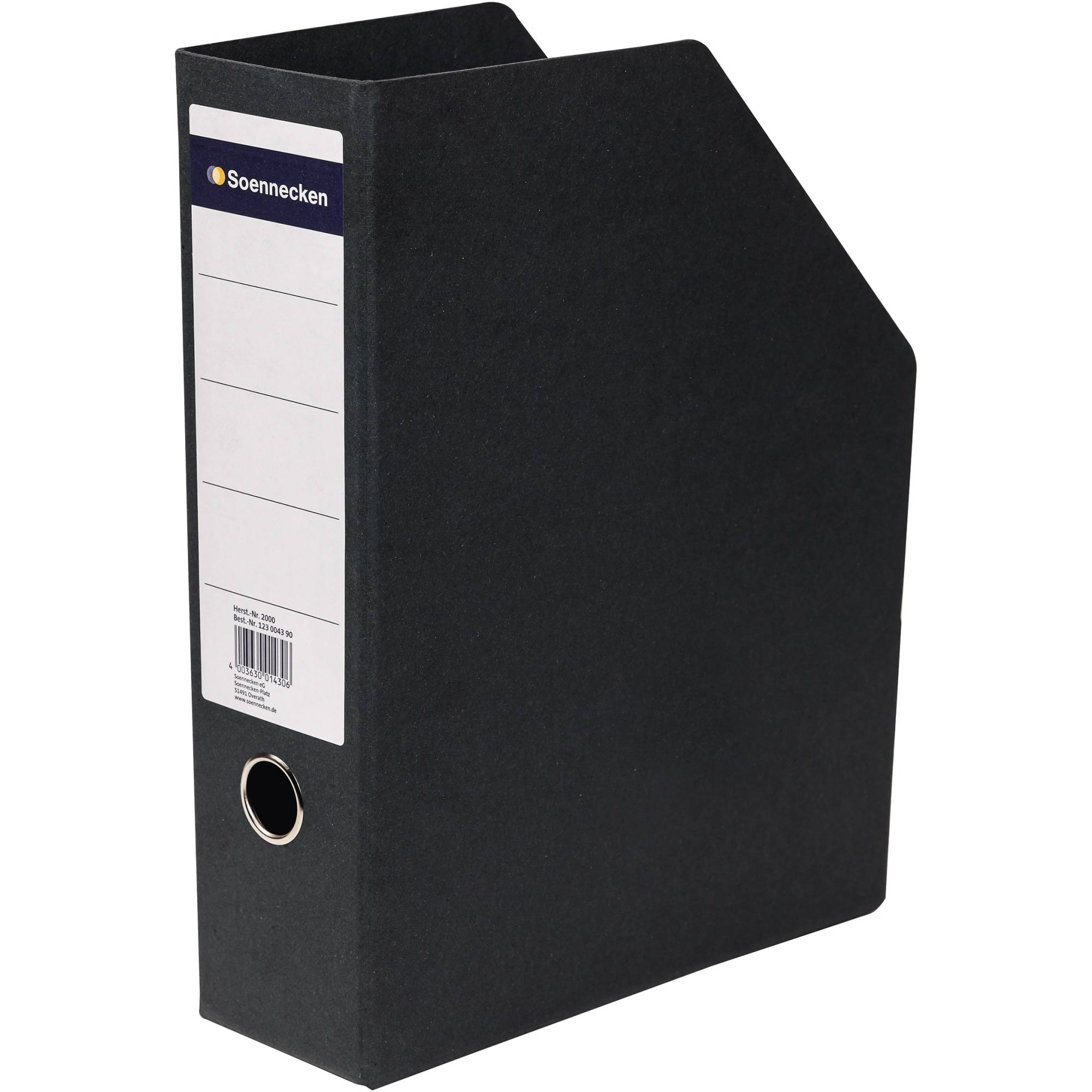 Stehsammler 2000 DIN A4 hoch 85mm Hartpappe schwarz