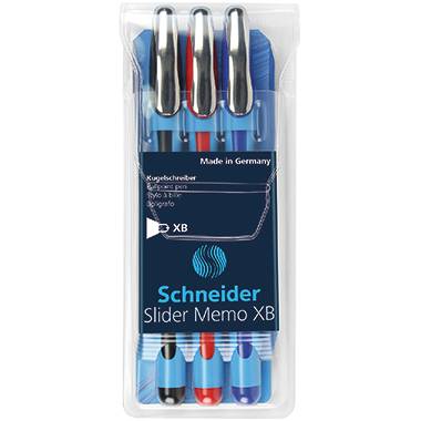 Schneider Kugelschreiber Slider Memo XB 150293 sortiert 3 St./Pack