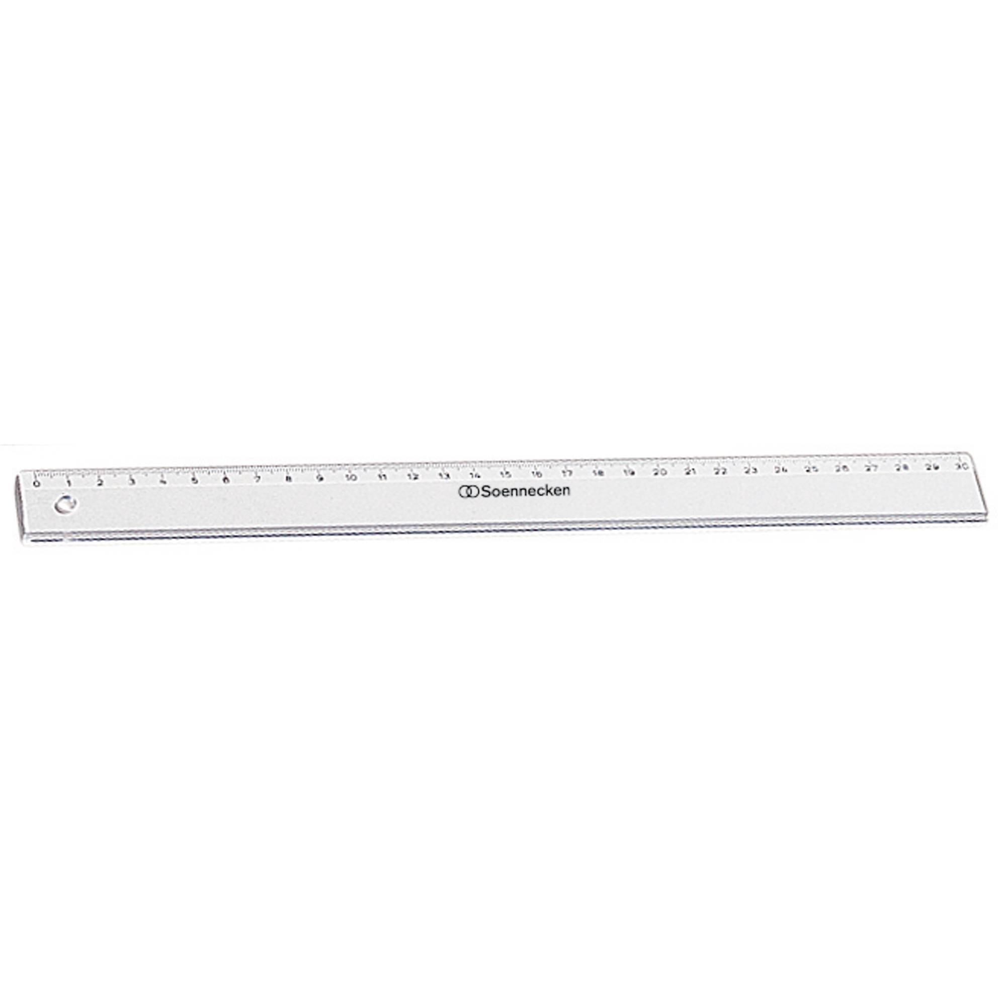 Soennecken Lineal 1821 30cm Polystyrol transparent