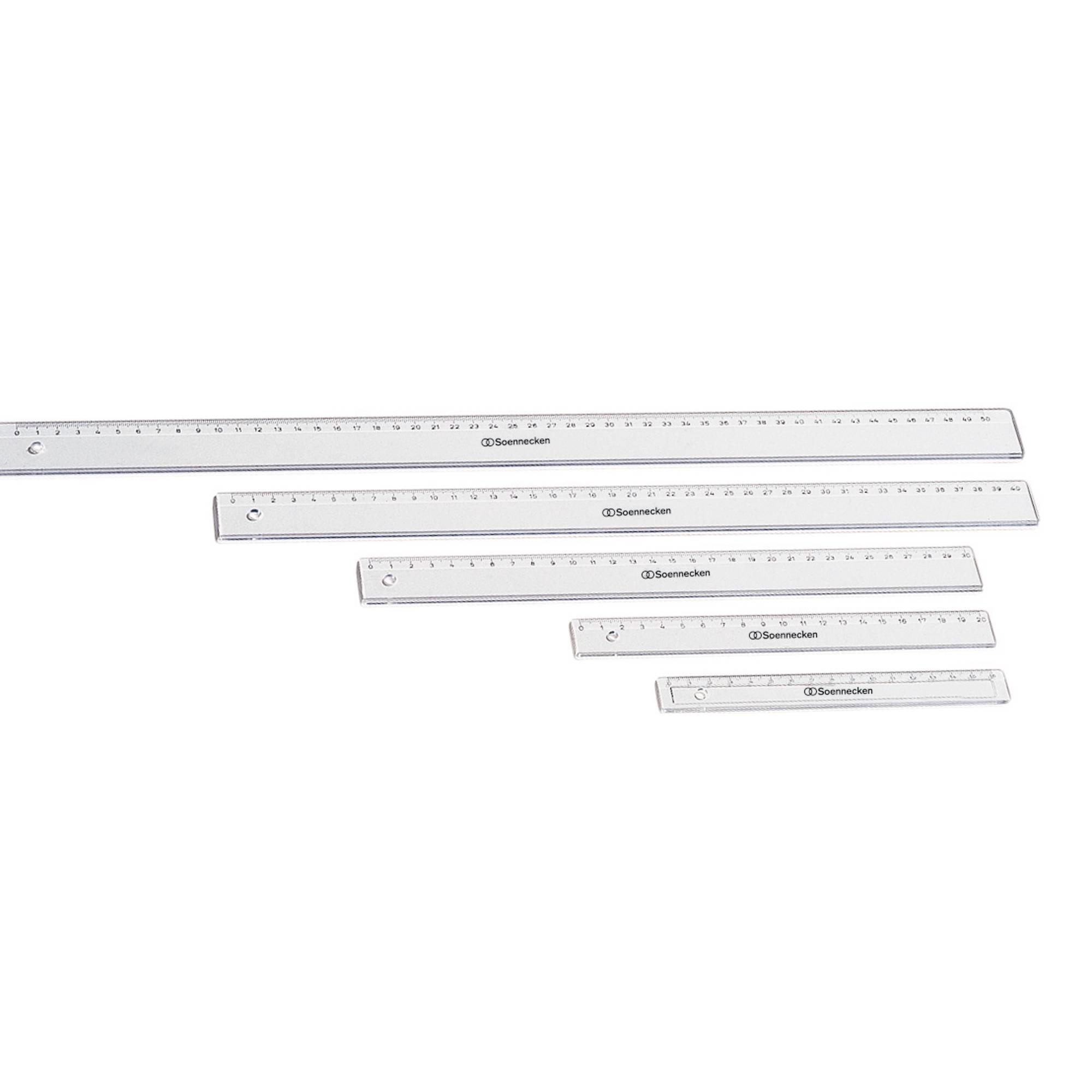 Soennecken Lineal 1821 30cm Polystyrol transparent