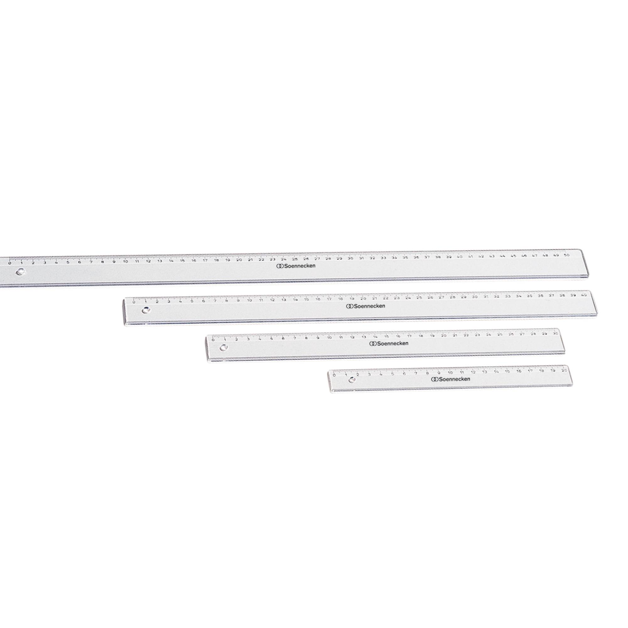 Soennecken Lineal 1822 40cm Kunststoff transparent