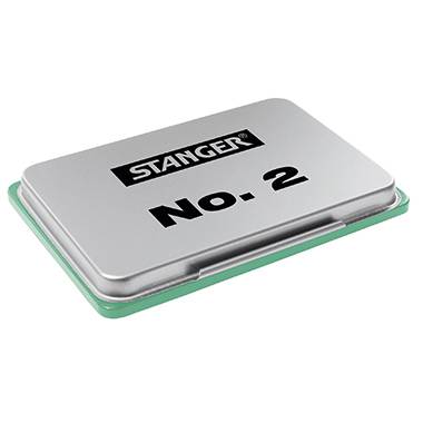 STANGER Stempelkissen No.2 01801603 7x11cm ohne Öl grün
