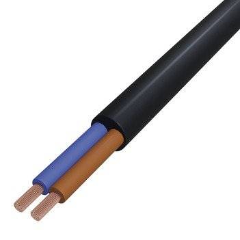 Gummischlauchleitung 2x1,5 sw R50 H05RR-F 2x1,5 SW/R50 Eca rnd Farbe