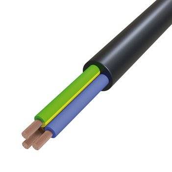 Gummischlauchleitung 3G0,75 sw R50 H05RR-F 3G0,75 SW/R50 Fca rnd Farbe