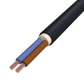 Gummischlauchleitung 2x1,5 sw R50 H07RN-F 2x1,5 SW/R50 Eca rnd Farbe