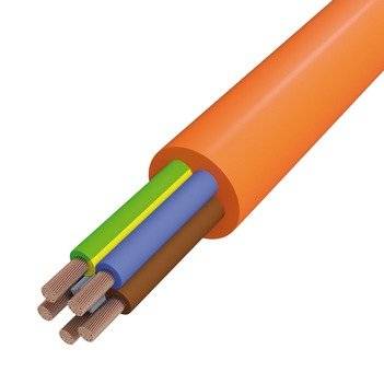 PUR-Schlauchleitung 5G2,5 or R50 H07BQ-F 5G2,5 OR/R50 Fca rnd Farbe
