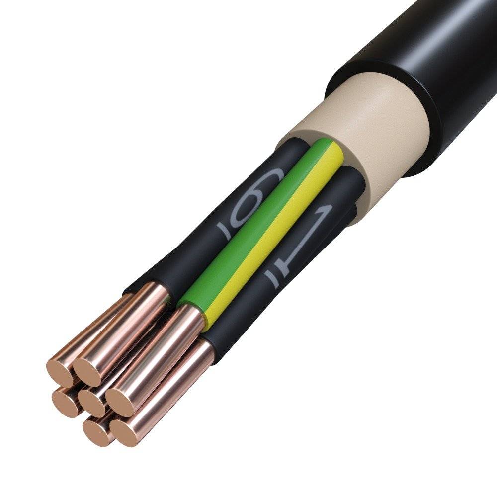 Starkstromkabel Eca 7x1,5RE sw Cu NYY-J 7x1,5RE SW/TR500 TR500