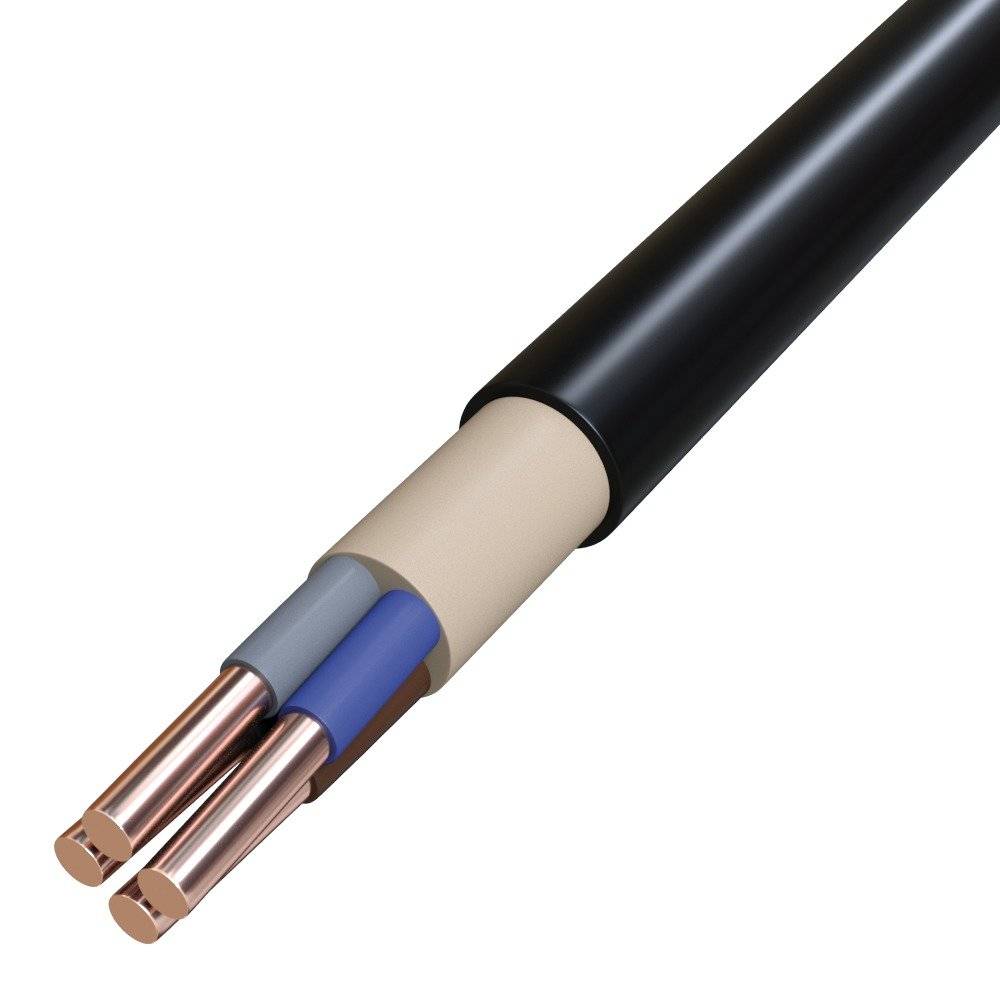 Starkstromkabel Eca 4x16RE sw Cu NYY-O 4x16RE SW/TR500 TR500