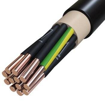Starkstromkabel Eca 12x1,5RE sw Cu NYY-JZ 12x1,5RE SW/TR500 TR500