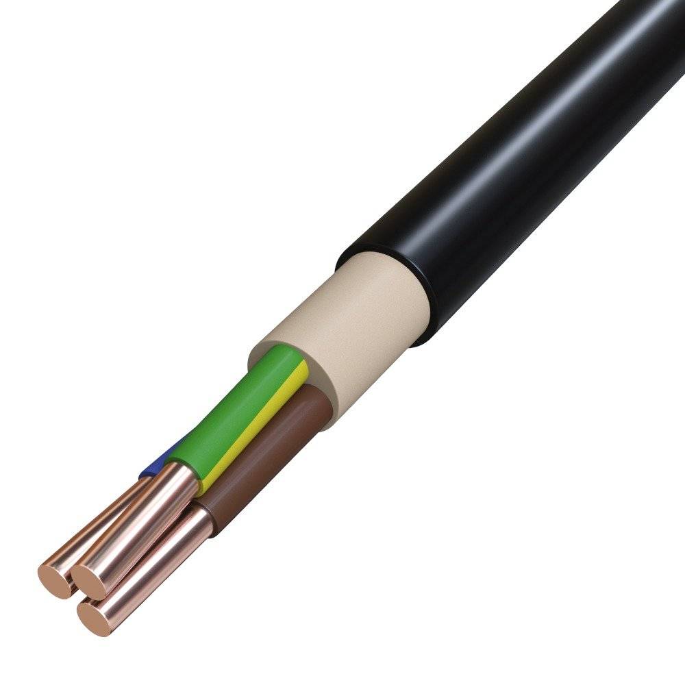 Starkstromkabel Eca 3x1,5RE sw R50 NYY-J 3x1,5RE SW/R50 Cu