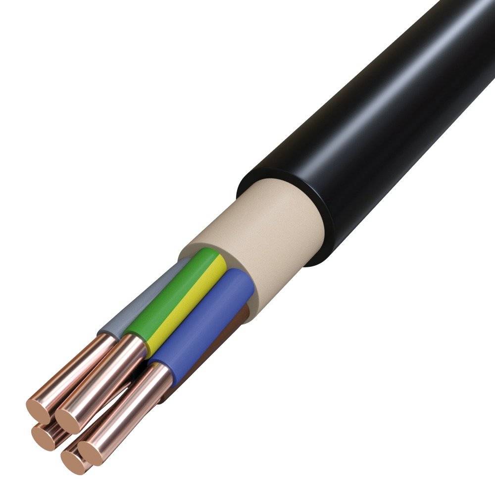 Starkstromkabel Eca 5x10RE sw R50 NYY-J 5x10RE SW/R50 Cu