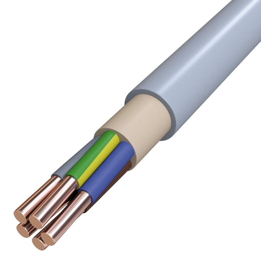 Mantelleitung 5x1,5 gr Dca hfr Cu NHXMH-J 5x1,5RE GR/R100 R100