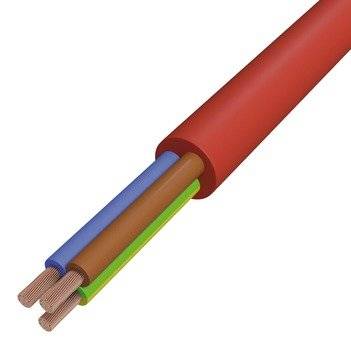 Silikonschlauchleitung 3G1,5 rt-br SIHF-J 3x1,5 rt/R100 R100 Eca rnd Farbe