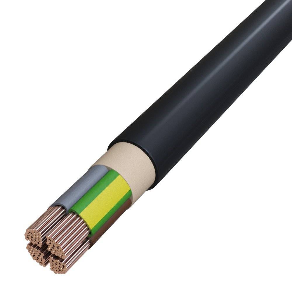 Starkstromkabel Eca 4x70SM sw Cu NYY-J 4x70SM SW/TR250 TR250