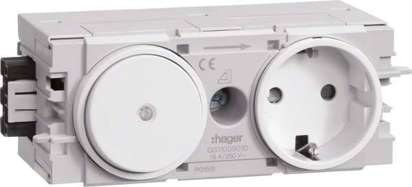 10 Stück Tehalit Steckdose+Schalter GS11009016