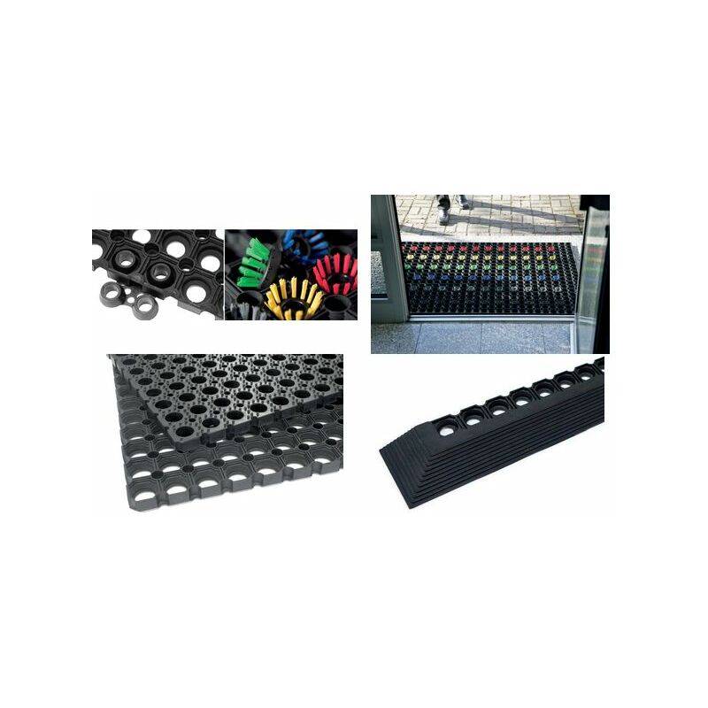 miltex Reinigungsborsten für Ringgummimatte, blau