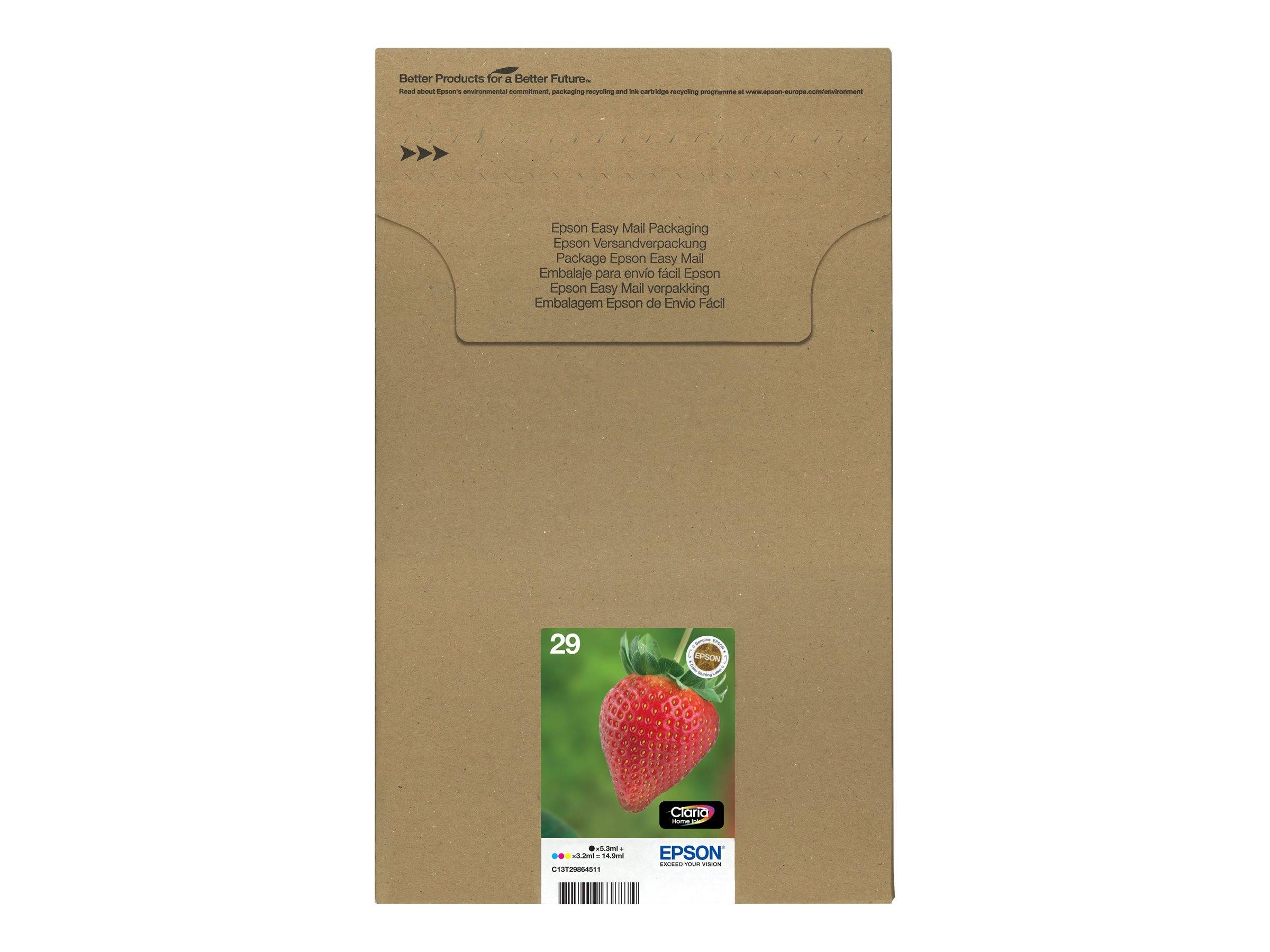 Epson Multipack 29 EasyMail - 4er-Pack - Schwarz, Gelb, Cyan, Magenta