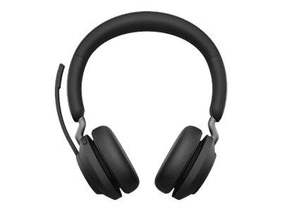 Jabra Evolve2 65 UC On Ear Headset Bluetooth® Stereo Schwarz Lautstärkeregelung, Batterieladeanzeige, Mikrofon-Stummschaltung