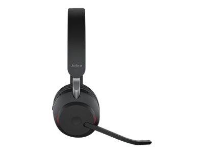 Jabra Evolve2 65 UC On Ear Headset Bluetooth® Stereo Schwarz Lautstärkeregelung, Batterieladeanzeige, Mikrofon-Stummschaltung