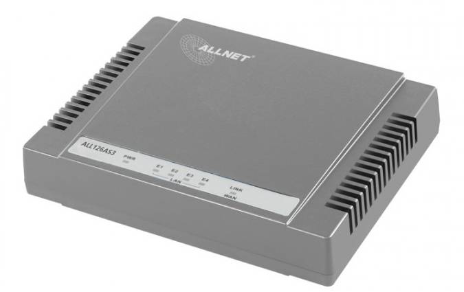 ALLNET ALL126AS3 - Router - DSL-Modem - 4-Port-Switch