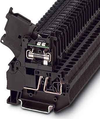 50 Stk. Phoenix Contact G-Sicherungsklemme ST4-HESILED60/5x20