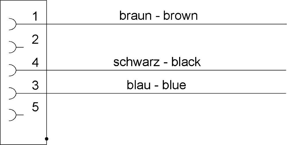 M12-Leitung PUR 03pol Bu 90° / offen L=3,0m schwarz - 1 Stück