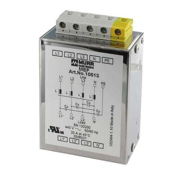 Murrelektronik Netzentstörfilter MEF 3/1 N 6A T