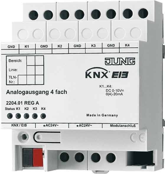 Jung KNX Analogausgang 4-fach 2204.01 REGA