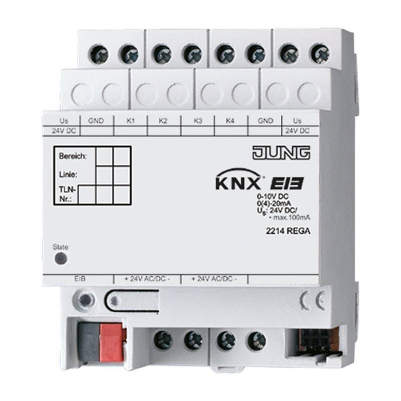 Jung KNX Analogeingang 4-fach 2214 REG A