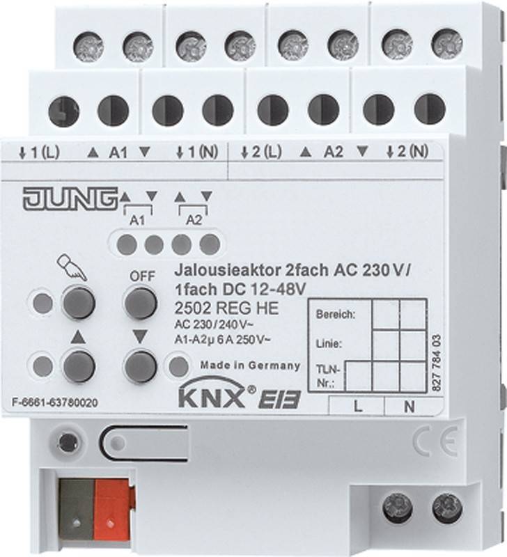 Jung KNX Jalousieaktor 2502 REGHE