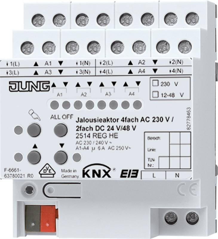 Jung KNX Jalousieaktor 2514 REGHE