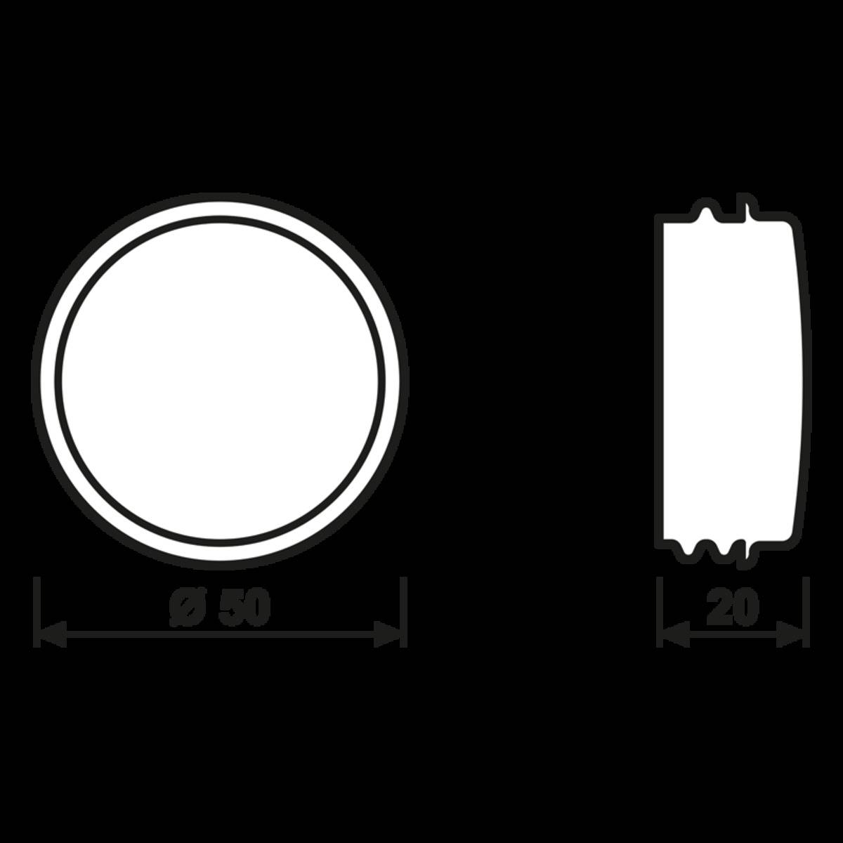 Jung Schraubhaube flach klar 37.02