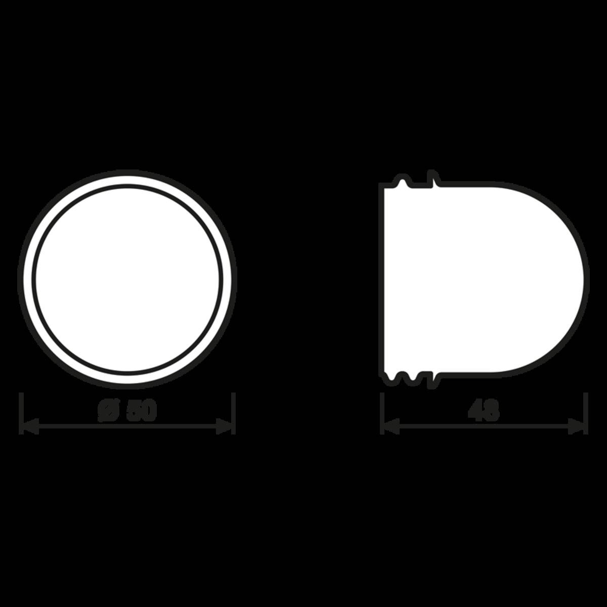 Jung Schraubhaube hoch rt 37 R