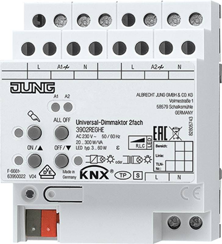Jung KNX Universal-Dimmaktor 3902 REGHE