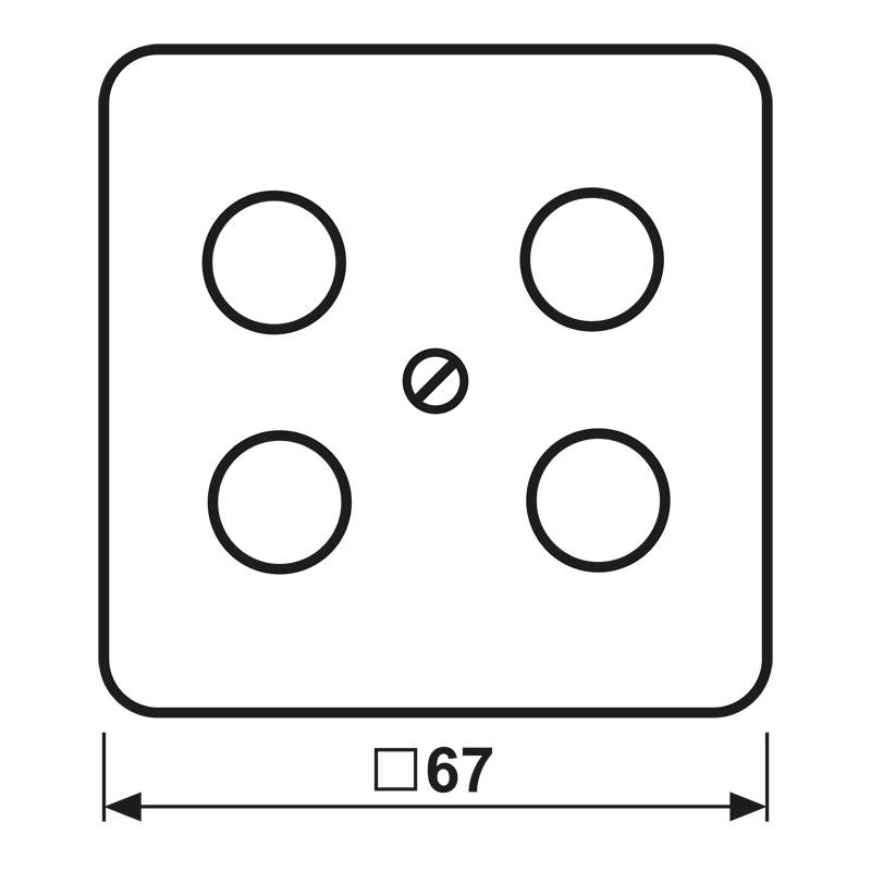 Jung Abdeckung 561-4 SAT1