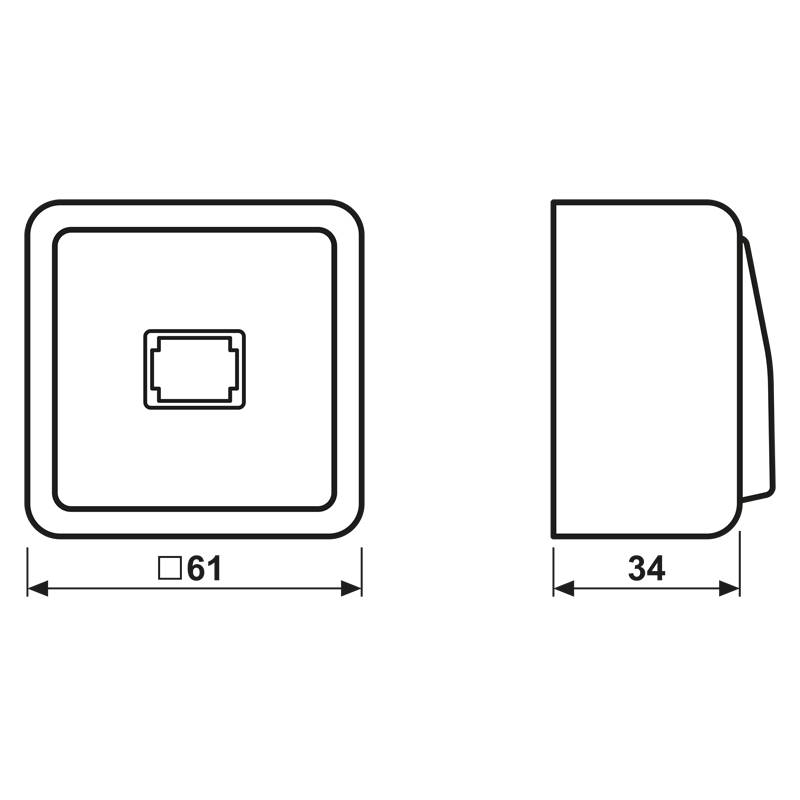 Jung Taster ohne Symbole aws 634 A WW