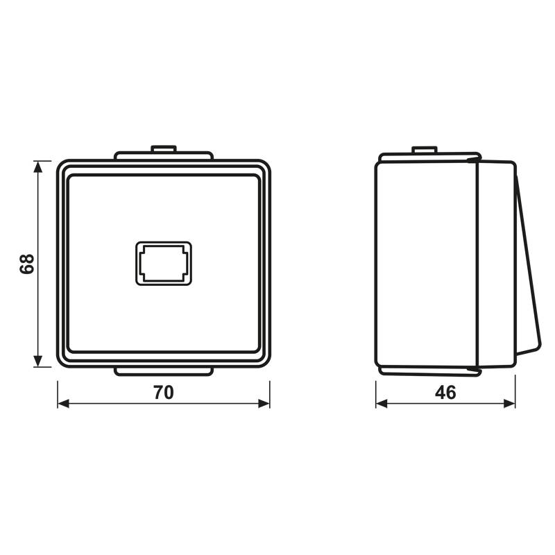 Jung Taster ohne Symbole 634 W